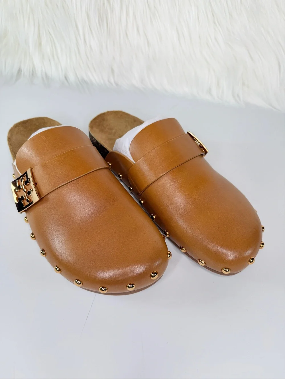Tory Burch Women’s Mellow Studded Mule - Caramel Corn - Size 9